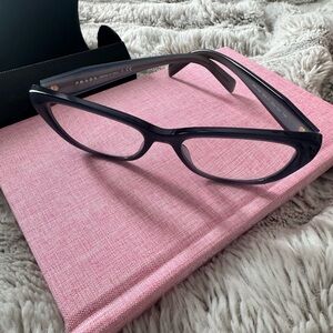 Prada Women's Blue Glasses with Case